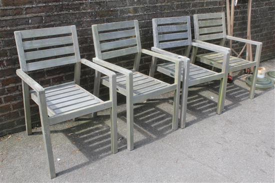 4 garden chairs
